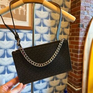 MICHAEL Michael Kors Black Crossbody Bag with Chain Detail